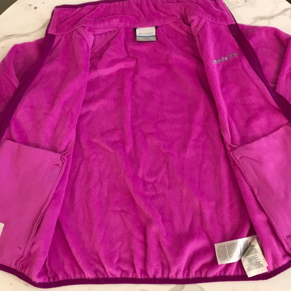 Hot Pink Columbia Zip Up Fleece - Picture 3 of 7